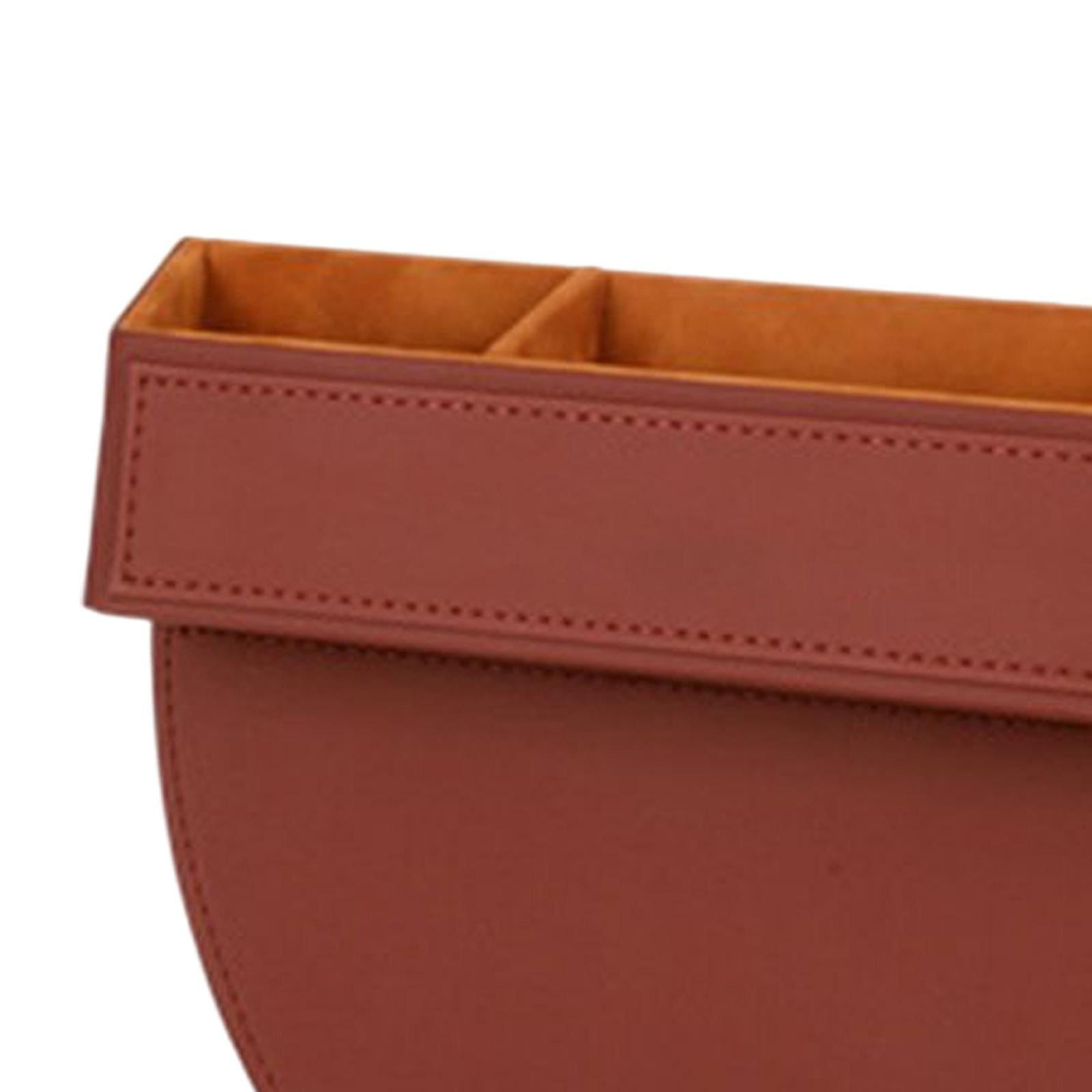 Nishiyuenyi Vehicle Seat Organizer Reserved Charging Hole Interior Accessories Brown Driver Brown Driver Side