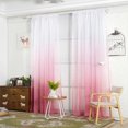 thumbnail image 5 of Gradient Sheer Curtain Tulle Window Voile Drape Valance 1 Panel Fabric, 5 of 5
