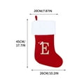 thumbnail image 3 of Taicans 18inch Christmas Stockings with Initials,Monogram Christmas Stockings Letter Red Velvet with White Super Soft Plush Cuff Embroidered Xmas Stockings Classic Personalized Stocking Decorations(), 3 of 3