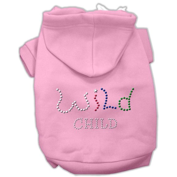 Pet, Dog Cat Hoodie Rhinestone, "Wild Child"