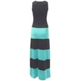 thumbnail image 2 of FashionOutfit Women's Casual Soft Stretch Bold Striped Sleeveless Maxi Dress Made in USA, 2 of 4