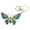 Lake Blue, variant on Crystal Butterfly Keychain Rhinestone Bling Purse Pendant Car Key Fob Accessory Lake Blue 3.94 inches / 10 cm