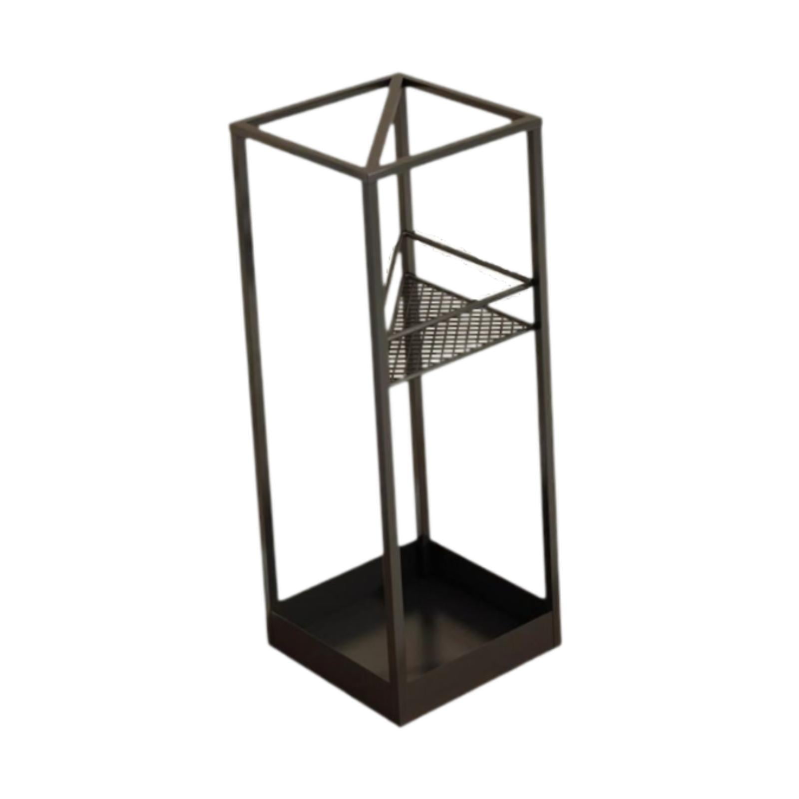 Fiocias Bucket for an umbrella organizing container with a holder with bin of the bin of Black