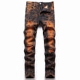 thumbnail image 2 of Mercatoo Youth Ripped Skinny Jeans Boys Slim Fit 𝐒tretch Jeans Distressed Straight Leg Fashion Comfort Denim Pants Trendy 𝐘2k Jogging, 2 of 9