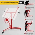 thumbnail image 6 of Heavy Duty 18FT Drywall Lift – 150 lb Capacity Sheetrock Panel Hoist with Telescopic Arm & Locking Wheels, 6 of 8