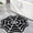 Black+white, variant on Cobweb Bath Rug Black+white Gothic Home Decor