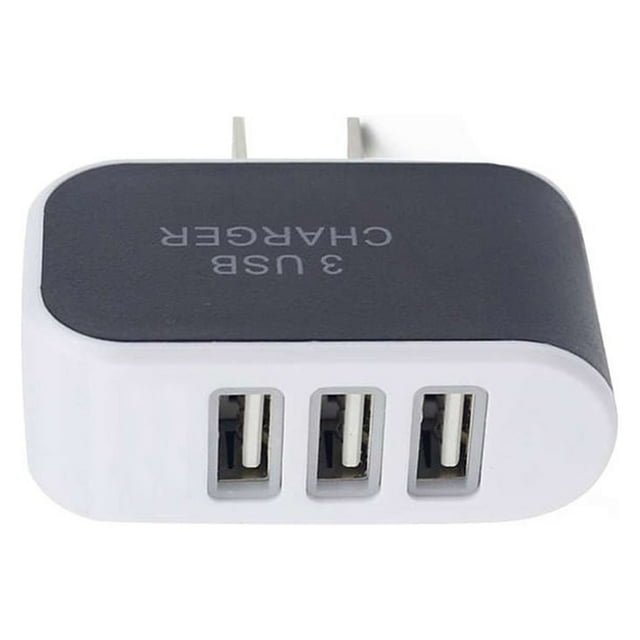 Universal Candy Color 3 USB Multi-Port Wall wall charger Wall Charger US Plug Wall Adapter Cube Block AC 110-220V 5V