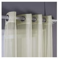 thumbnail image 2 of 2 Piece Sheer Voile Grommet Top Window Curtain Panel Drapes (54" X 120", Beige), 2 of 2