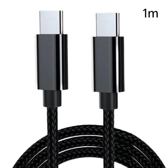 USB C to USB C Cable, USBC to Dual USB C Charging Cable, 2 in 1 Multi Charger Cord, Type-C Fast Charging Cable, Type C Charger Fast Charging, USB C to USBC Cord - Black/1m