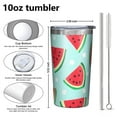 thumbnail image 4 of Summer Watermelon 10oz Tumblers Stainless Steel Tumbler with Lid and Straw,Vacuum Insulated Double Wall Travel Tumbler Cups with Cleaning Brush for Coffee, Tea, 4 of 4