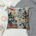 thumbnail image 2 of Flower Throw Pillow Cover,Blooming Flower Soft Square Cushion Case Covers Home Decor for Couch Sofa Bedroom Car Office  Pillowcases, 2 of 5