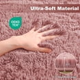 thumbnail image 6 of Nefoso Shag Area Rug, 9ft x 12ft Soft Fluffy Area Rugs for Living Room Bedroom Decor Carpet, Blush Pink/Dusty Rose, 6 of 10