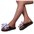 thumbnail image 2 of LEEy-World Slippers for Women Women Slope Heel Slippers Fashion Linen Thick Bottom Slippers Casual Home Thick Heel Slippers for Women Lingerie, 2 of 4