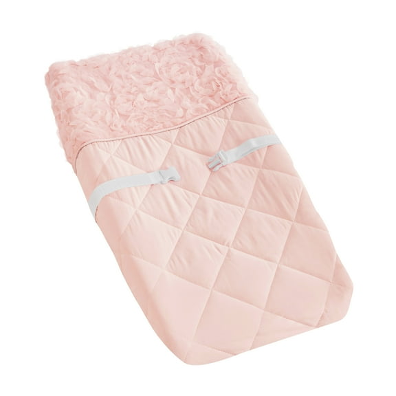 Sweet Jojo Designs Rose Blush Pink Changing Pad Cover