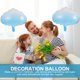 thumbnail image 4 of 10 Uds. Globos de fiesta de Festival forma de nube globos de película de aluminio suministros de fiesta, 4 of 7