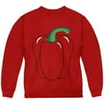 thumbnail image 1 of Halloween Fruit Vegetable Bell Pepper Costume Youth Sweatshirt, 1 of 1