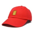 thumbnail image 5 of Dalix Yellow Gummy Embroidered Cotton Dad Hat Baseball Cap Adjustable Womens in Red, 5 of 5