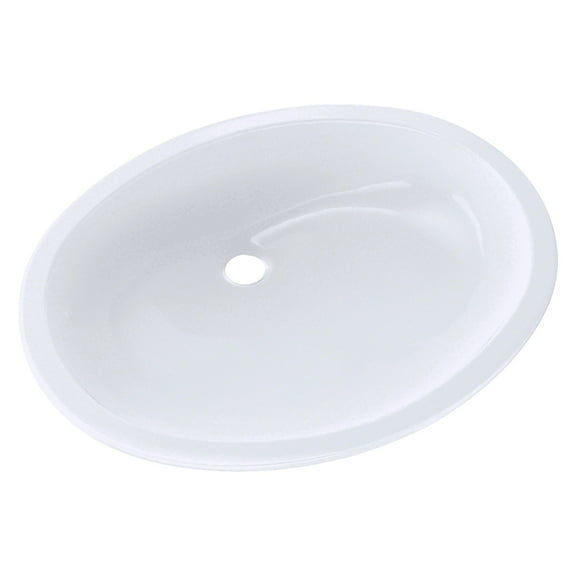 TOTO® Dantesca® Oval Undermount Bathroom Sink with CEFIONTECT, Cotton White - LT597G#01