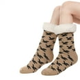 thumbnail image 5 of Fuzzy Socks for Women No Show Fall Fashion Must Haves Foot Warmer Ankle Cozy Winter Socks Brown, 5 of 5