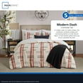 thumbnail image 6 of Mainstays Modern Dash 4-Piece Red Canyon Comforter Set, Twin/Twin XL, 6 of 14