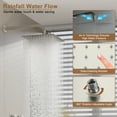 thumbnail image 5 of CASAINC Wall Mounted 1-Spray Thermostatic Dual Shower Heads 4-function Shower Faucet 1.8 GPM with Body Spray Bathroom Shower System in Brushed Nickel, 5 of 11