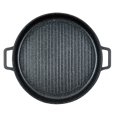 thumbnail image 2 of MasterPan MP-107 12 in. Stovetop Oven Grill Pan with Heat-in Steam-Out Lid - Black, 2 of 9