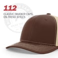 thumbnail image 4 of Gorra de béisbol Richardson 112 Trucker Snapback Solid Black, 4 of 5