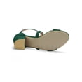thumbnail image 5 of BLISSFUL STEP Women's Crisscross Strap Open Toe Block Heels Sandals, 5 of 6