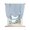 Blue, variant on Green Striped Tie Up Curtains for Kitchen Windows,Adjustable Rod Pocket Valance 63 Inch Long, Modern Green Farmhouse Vertical Stripes Window Treatment Balloon Roman Blind Shade, 42" x 63"
