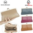 thumbnail image 2 of Royal Bagger RFID Genuine Leather Wallet for Women, Kiss Lock Clutch with Multi-Card Slots, Vintage Card Holder Purse 2468, 2 of 12