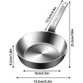 thumbnail image 7 of Mini Egg Pan 316 Stainless Steel, Small Sauce Pan Skillet, Compact Sauce Pans for One Egg, Small Frying Pans for Butter Melting, Gas and Induction Stove Compatible (L), 7 of 7