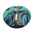 thumbnail image 1 of Balery Vintage Skull Beer Fundas de asiento para taburete de bar redondo de tela de terciopelo ajustables que protegen de arañazos y manchas para sillas de 14 a 17 pulgadas.-12 inch, 1 of 7