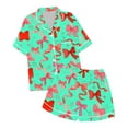 thumbnail image 1 of Pyjamas Imprimés Nœud Papillon Décontractés pour Filles, 1 of 4