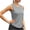 Gray, variant on Women's Sports Camisole Workout Tank Top Sweat-Wicking Quick-Dry Loose Fit Round Neck Casual Yoga Vest, White L