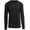 Black, variant on Men's Long Sleeve Waffle Thermal Underwear Crew Neck Shirt Top Baselayer Black, Small