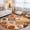 BurntOrange, variant on 2x3 Ft Entryway Area Rug, Hello Fall Kitchen Rug Runner Washable Floor Mat, Orange Plaid Pumpkins Maple Leaf Thanksgiving Non Slip Indoor Door Mat Throw Carpet for Bathroom Living Room Bedroom
