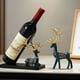 thumbnail image 2 of Estante para vino tinto Inteprter Linglan Deer Decoración elegante Regalos de inauguración de la casa Resina Azul, 2 of 6