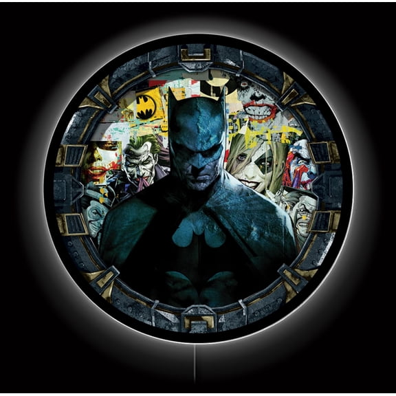Desperate Enterprises LED Batman Collage Neon Sign 23 x 18 Inch Backlit Acrylic Wall Decor Multicolor Indoor Corded Electric LED Wall Sign