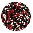thumbnail image 3 of Sprinkle Deco® Red White Black Cake Pop Cookie Cupcake Cakes Semi-Sweet Edible Confetti Decorations Sprinkles Desert Jimmies Toppers, 3 of 3