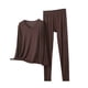 thumbnail image 1 of Conjunto de Ropa Interior Larga de Mujer Cuello en V Manga Larga Lencería Casual Ropa de Dormir Pajama Set Confort Suave, Lencería de Manga Larga para Mujeres, 1 of 5