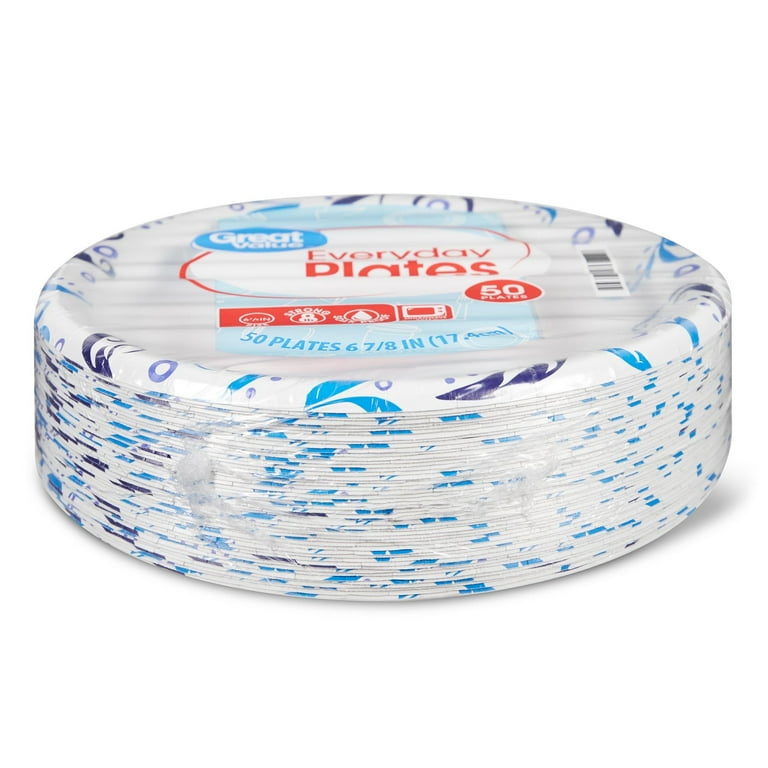 Dixie Disposable Paper Plates, Multicolor, 10 in, 100 Count