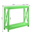 thumbnail image 4 of Pemberly Row Console Table with Shelf in Lime Green Wood Finish, 4 of 5