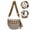 Caramel Plaid, variant on Purple Checkered Crossbody Bag for Women – Water-Resistant Oxford Travel Bag with Adjustable Strap & Large Capacity