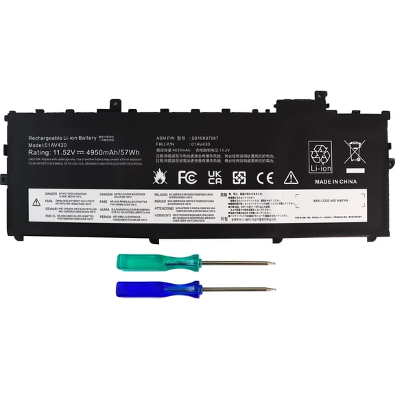 01AV430 SB10K97587 Laptop Battery Replacement for Lenovo ThinkPad X1 Carbon 5th Gen 2017 6th Gen 2018 01AV431