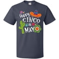 thumbnail image 3 of Inktastic Happy Cinco De Mayo- Sombrero, Cactus, Flowers T-Shirt, 3 of 5