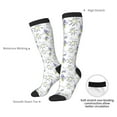 thumbnail image 4 of Logiee Lavender Flowers Print Gift Stocking Stuffers,Adult Stockings,Novelty Socks,Funny Socks Birthday Running Walking Sleeping, 4 of 6