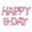 Pink, variant on Air-Filled HAPPY B•DAY Backdrop Balloon Banner