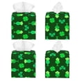 thumbnail image 2 of Fotbe leaves and glasses of beer for St. Patrick's Day Porta Pañuelos Decorativo de Cuero, Caja Cuadrada Moderna para Pañuelos Faciales, Organizador y Dispensador 5x5x5'', 2 of 7