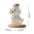 thumbnail image 3 of Handmade Glass Dog Jar Glass Jar With Lid Airtight Cat And Dog Food Storage Container Food Storage, 3 of 4