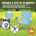 thumbnail image 3 of Ozark Trail Quad Folding Camp Chair with Cup Holder, Sky Blue, 3 of 12